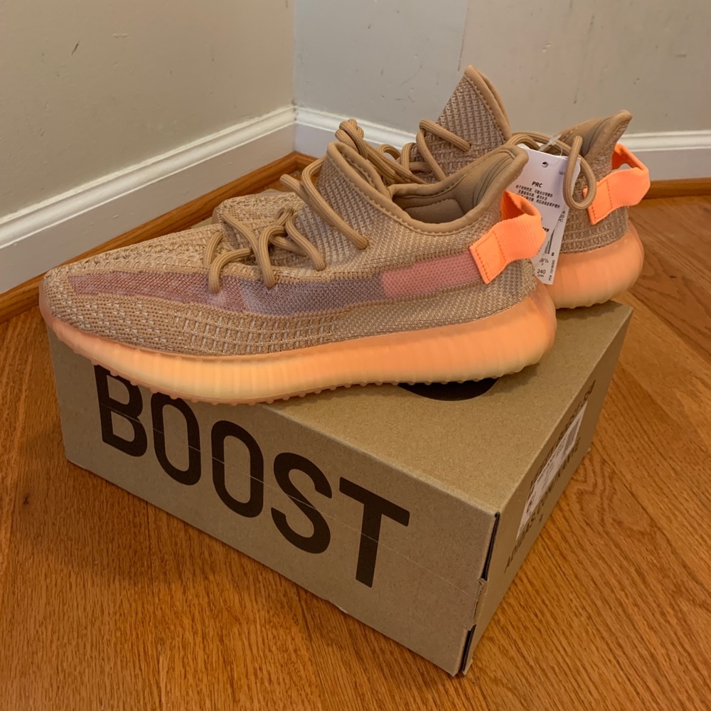Authentic Yeezy's 350 V2 clay color.